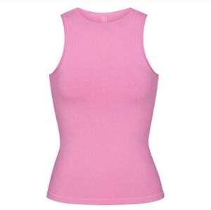NWT Skims Outdoor Mock Neck Tank Size Medium in Bubblegum